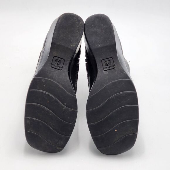 Kenneth Cole Reaction Y2K Mrs. Big Leather Wedge Heel Ankle Booties Size 7.5 - Picture 7 of 10